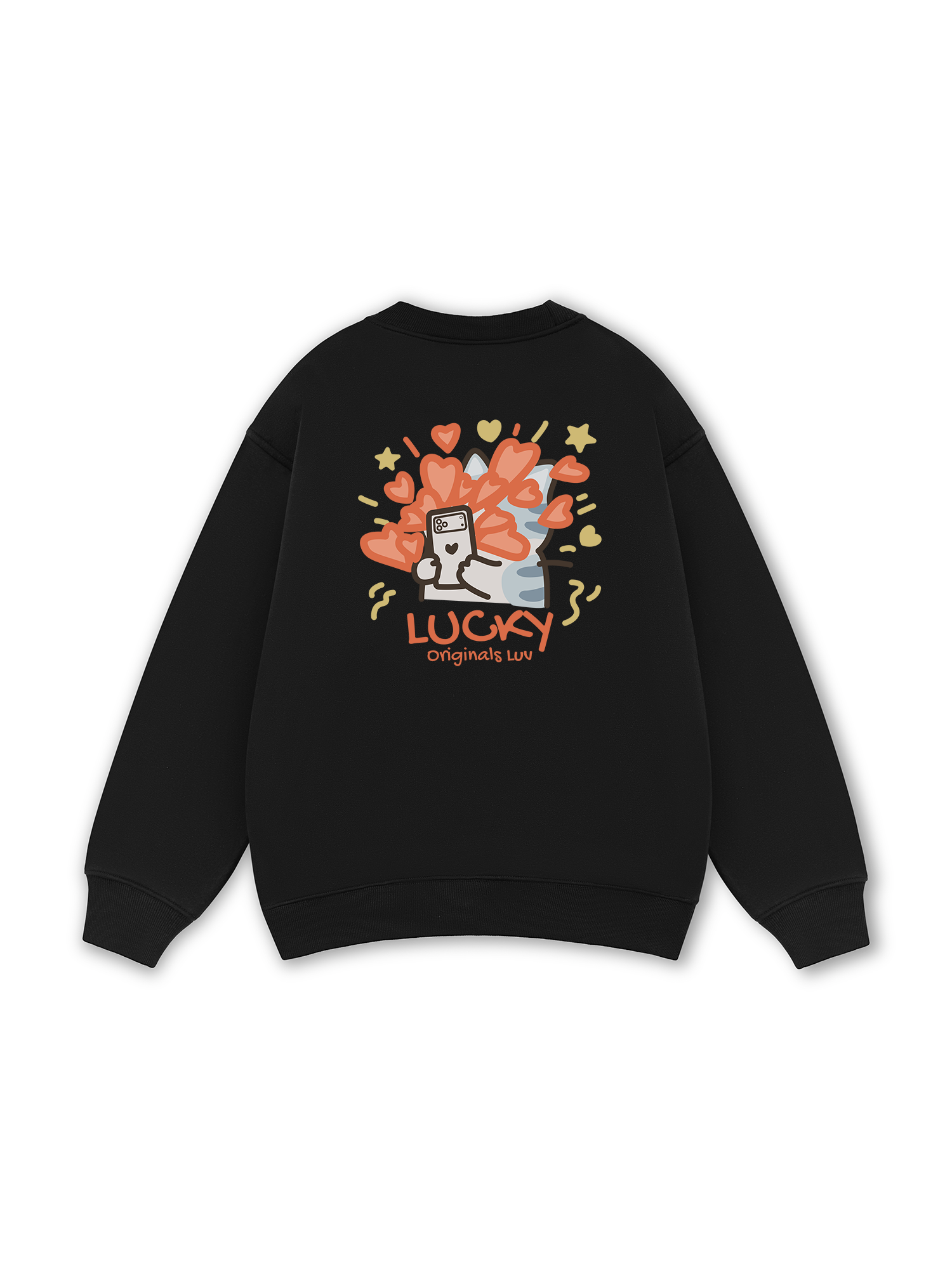Lucky Luv Cat Couple Sweater