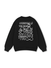 Bear Friends Doodle Artwork Sweater