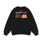 Sweet Pastry Black Pink Meow Meow Strawberry Sweater