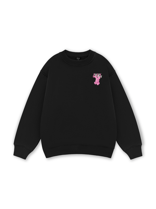 Pink Fuzzy Font Rabbit Sweater