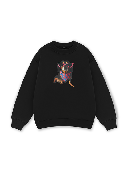 Animal Pink Glasses Sweater