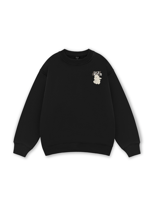 Fuzzy Font Dragon Sweater