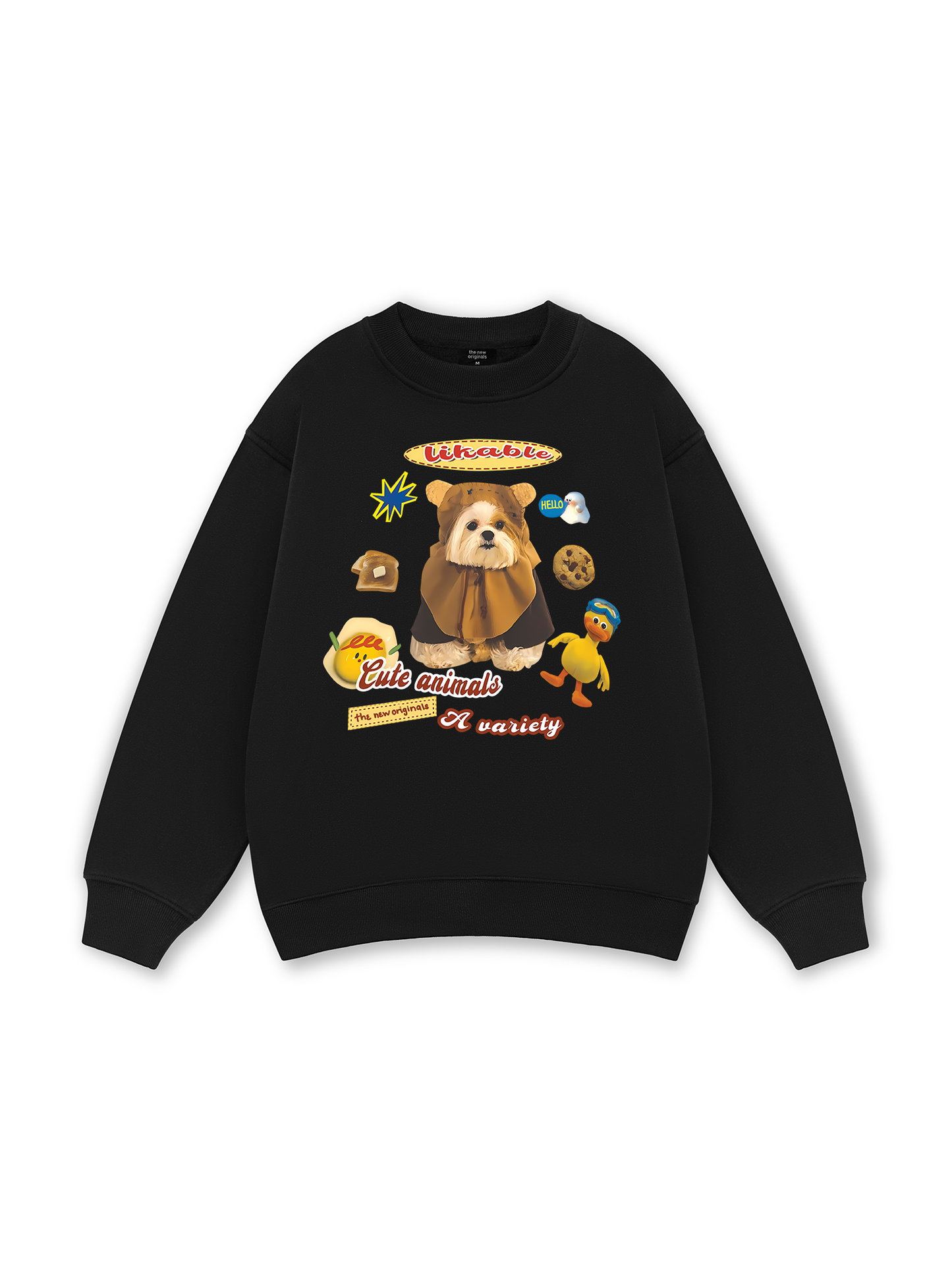 Sweet Pastry And Puppy Duck Sweater