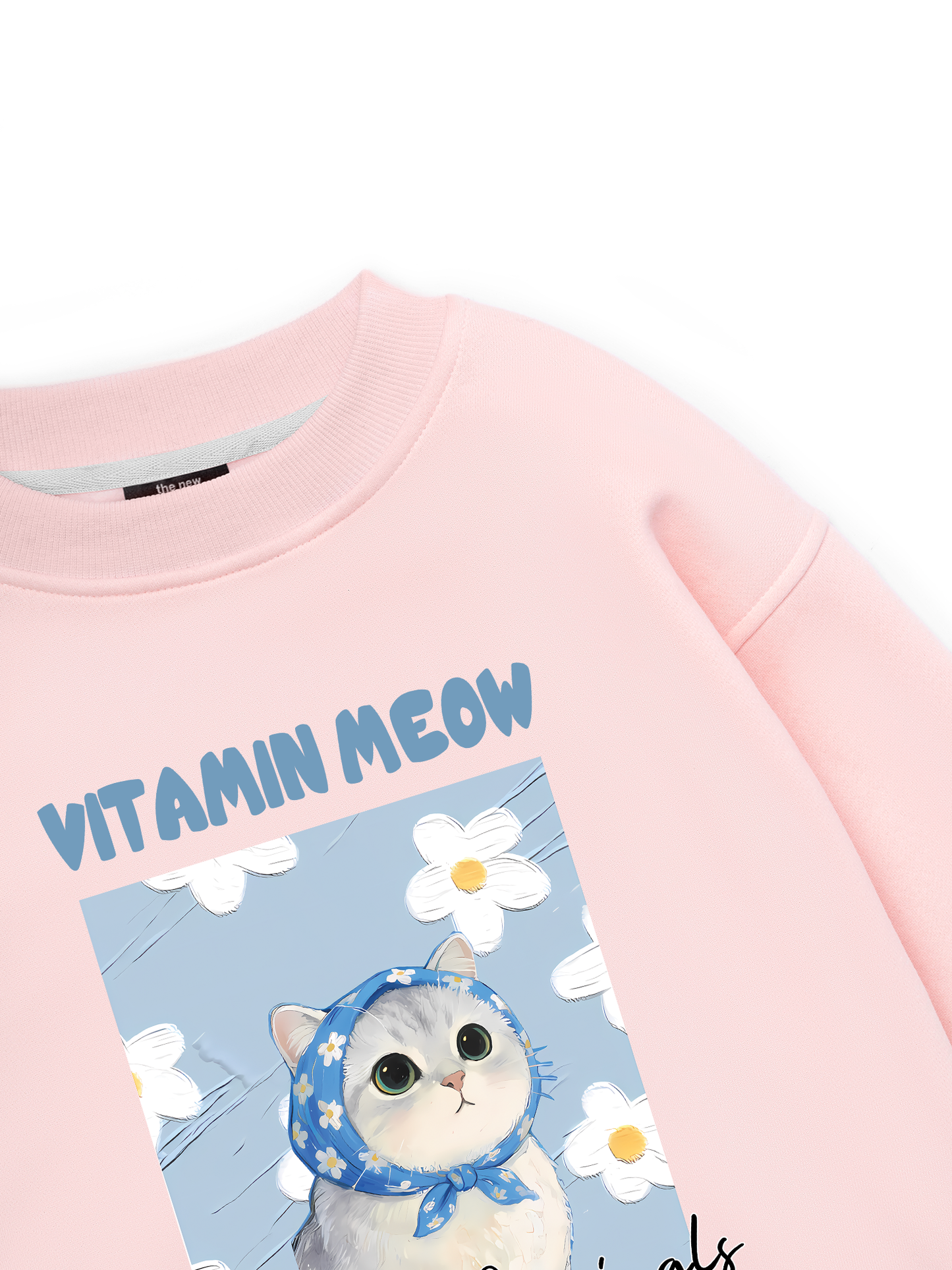 Flower With Meow Sweater