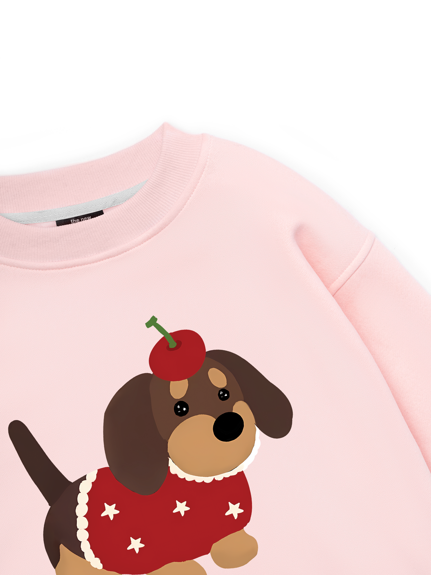 Animal Cute Puppy With Cherry Sweater
