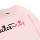 Sweet Pastry Black Pink Meow Meow Strawberry Sweater