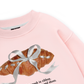 Sweet Pastry Silver Bow  Sweater