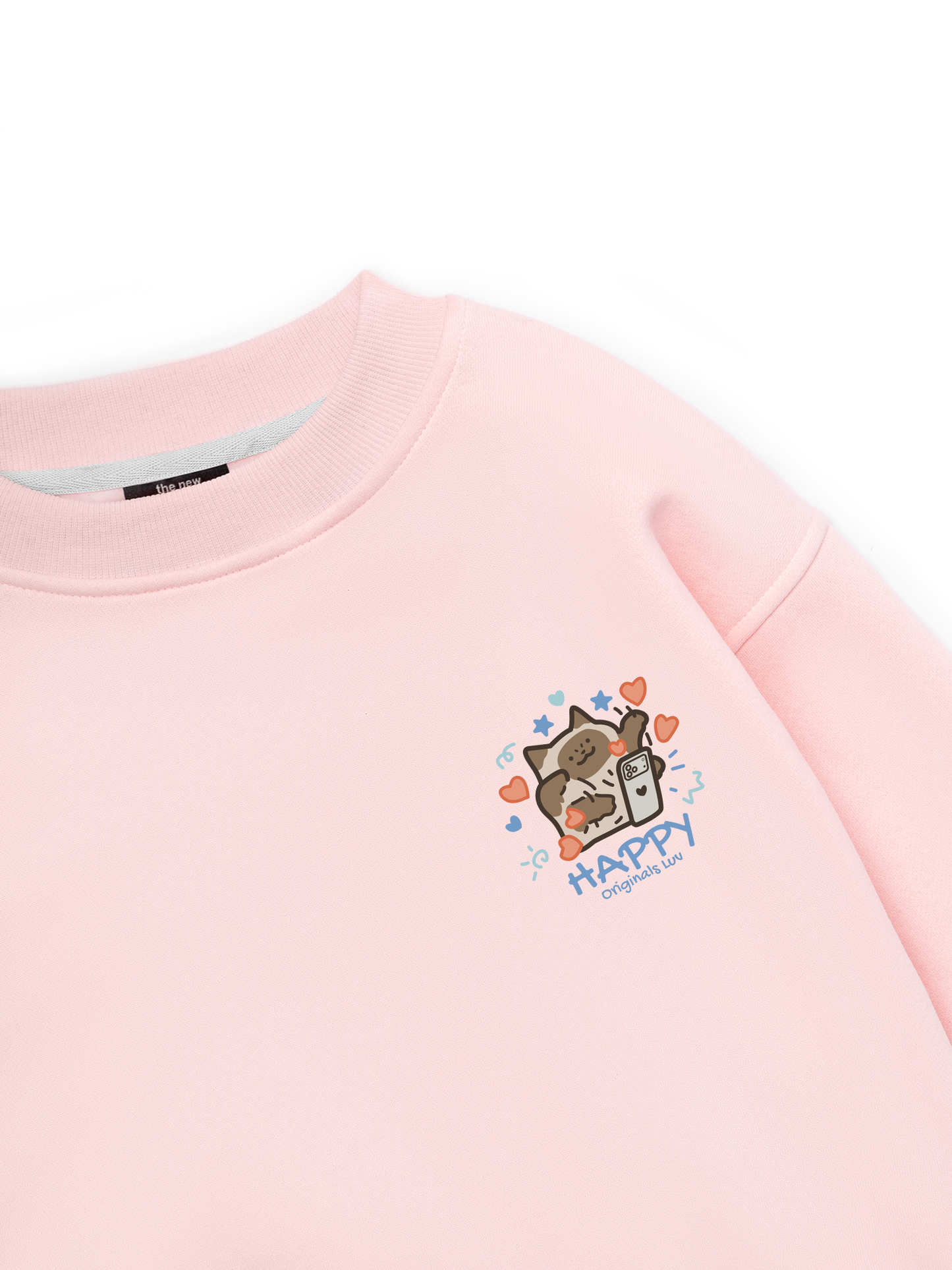 Happy Luv Cat Couple Sweater