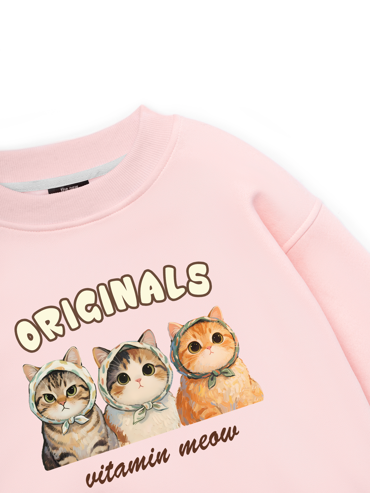 Cute Three Cat Vitamin Meow Sweater