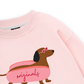 Pink Dachshund Sweater