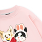 Animal Mood Bestie Puppy And Meow Sweater