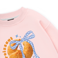 Sweet Pastry BLue Plaid Bow Sweater
