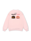 Sweet Pastry Black Pink Meow Meow Strawberry Sweater