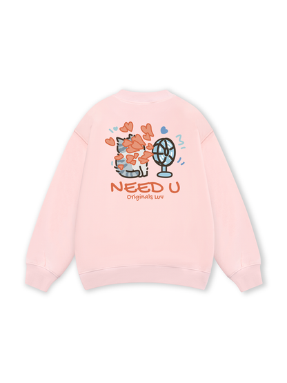 Need You Cat Couple Sweater
