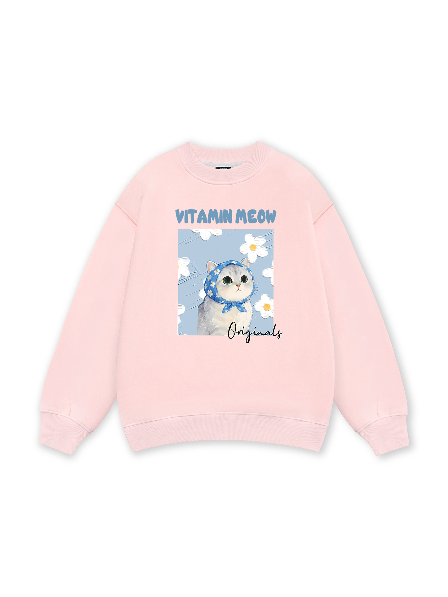 Flower With Meow Sweater