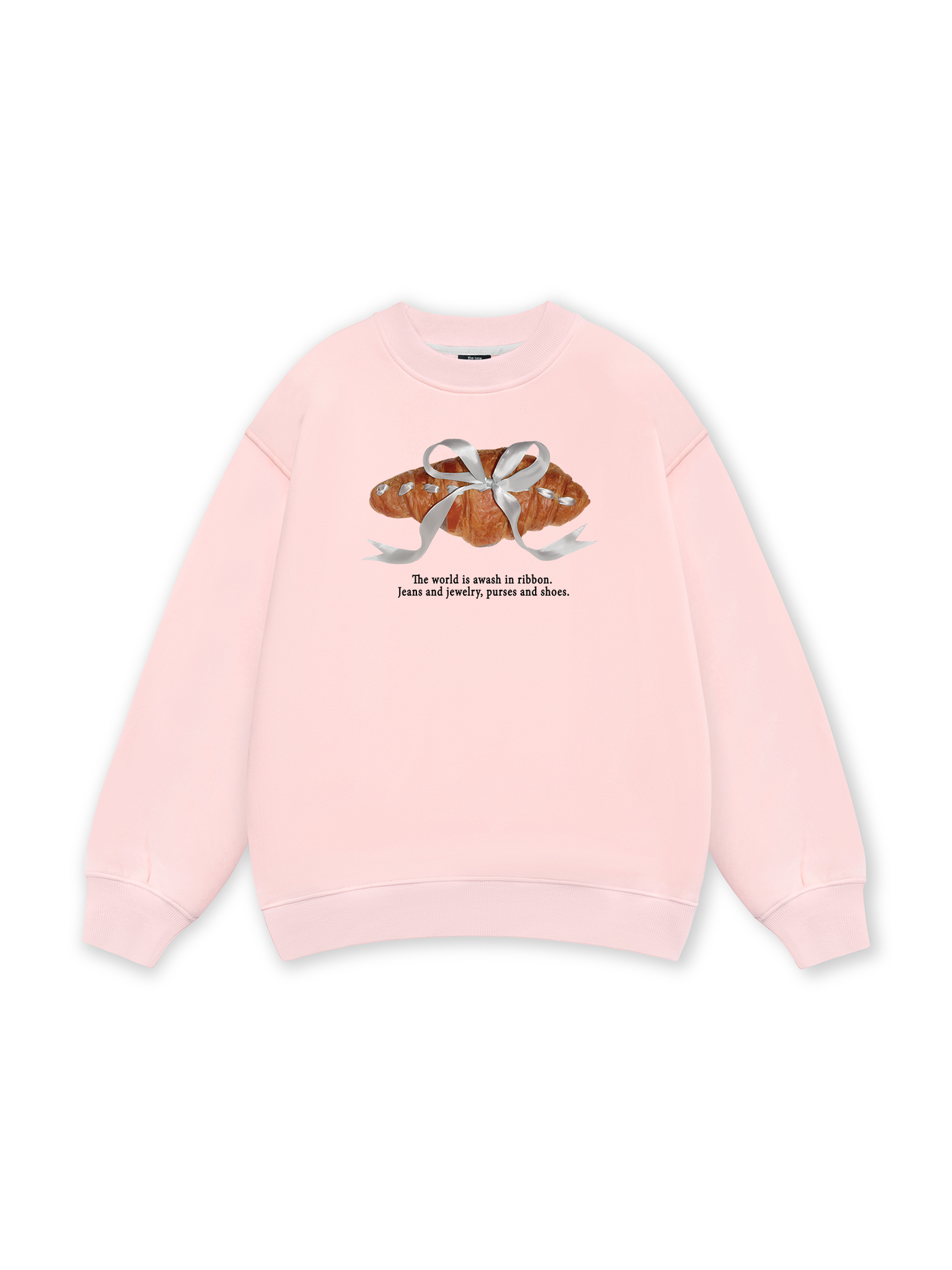Sweet Pastry Silver Bow  Sweater