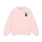 Fuzzy Font Dragon Blue Sweater