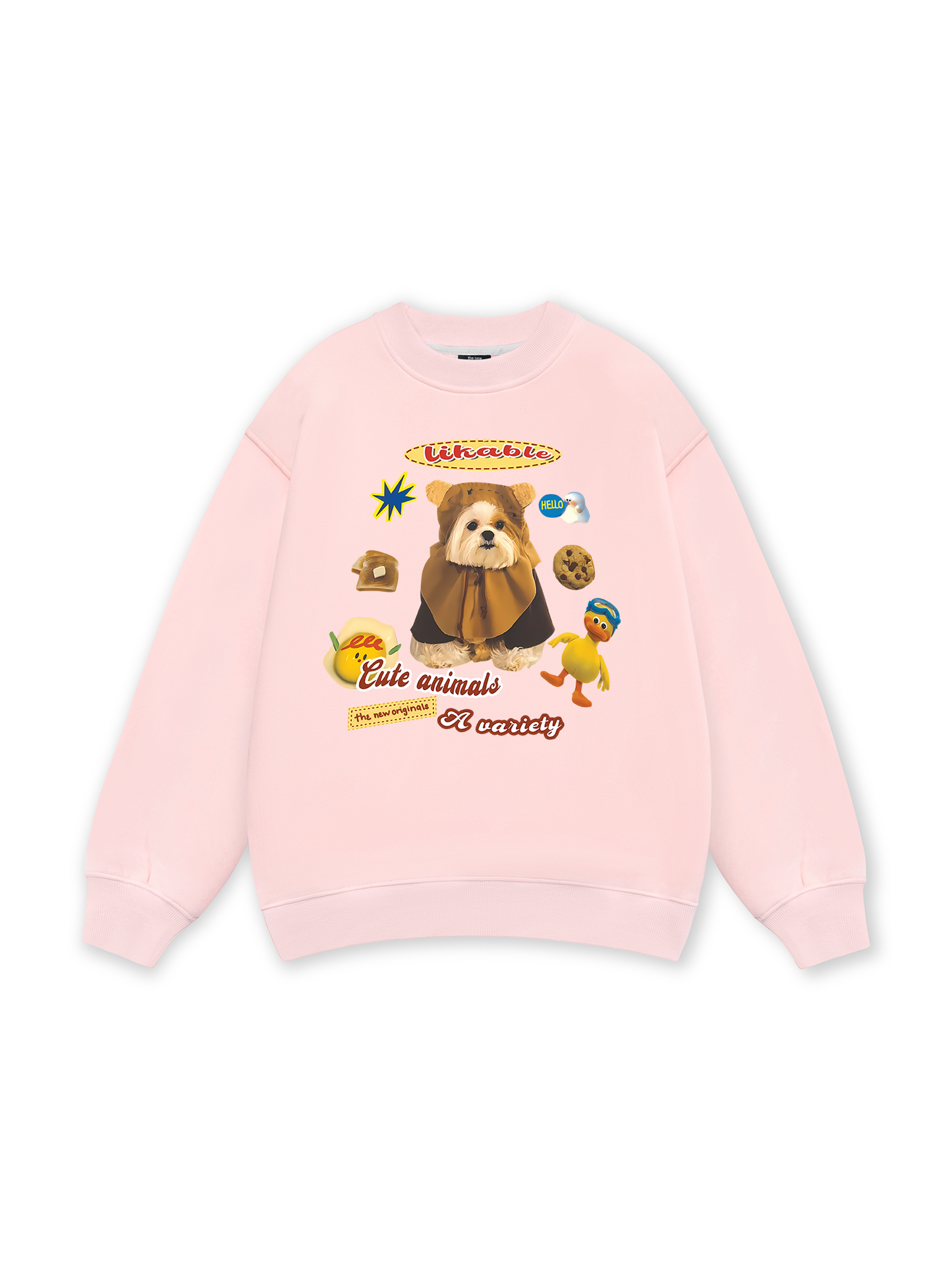 Sweet Pastry And Puppy Duck Sweater
