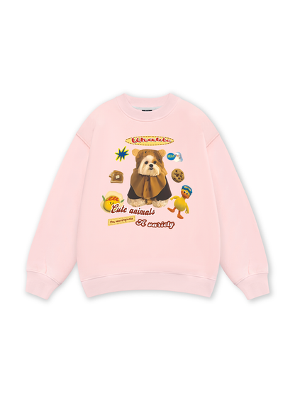 Sweet Pastry And Puppy Duck Sweater