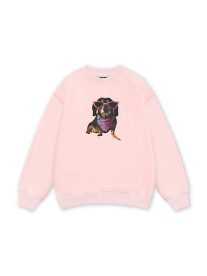 Animal Pink Glasses Sweater