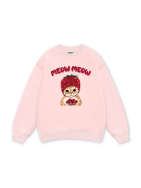 Meow Meow Strawberry Sweater