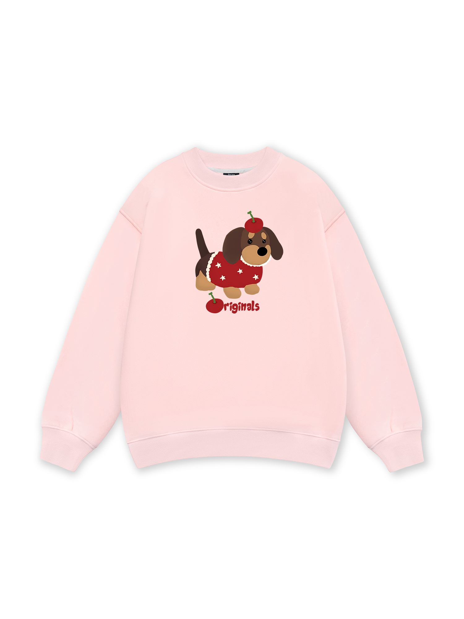 Animal Cute Puppy With Cherry Sweater