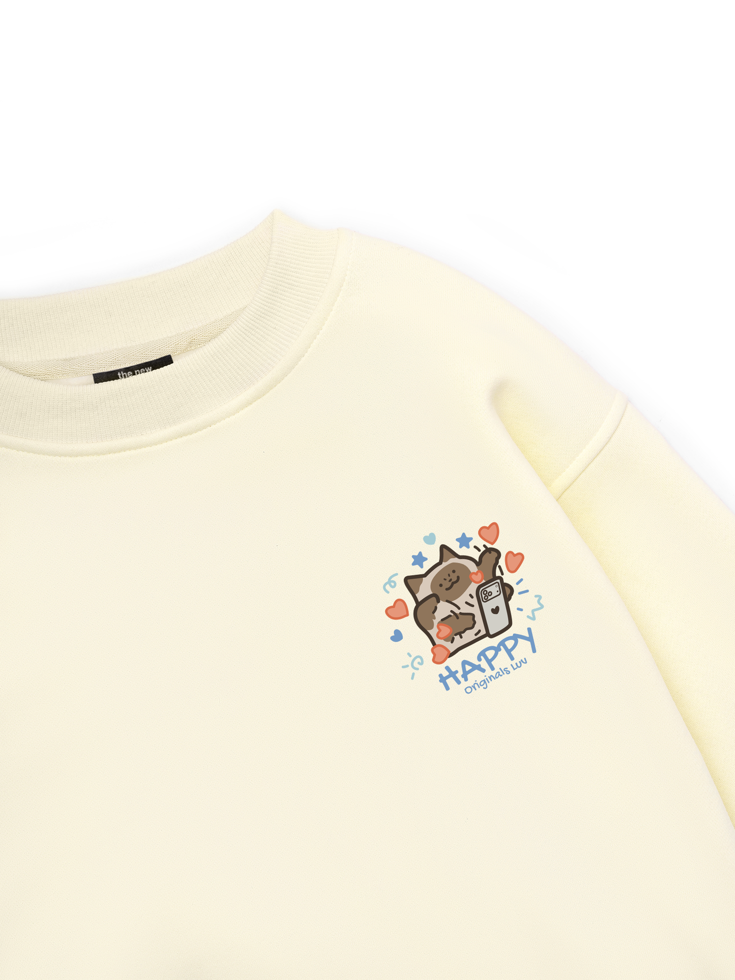 Happy Luv Cat Couple Sweater