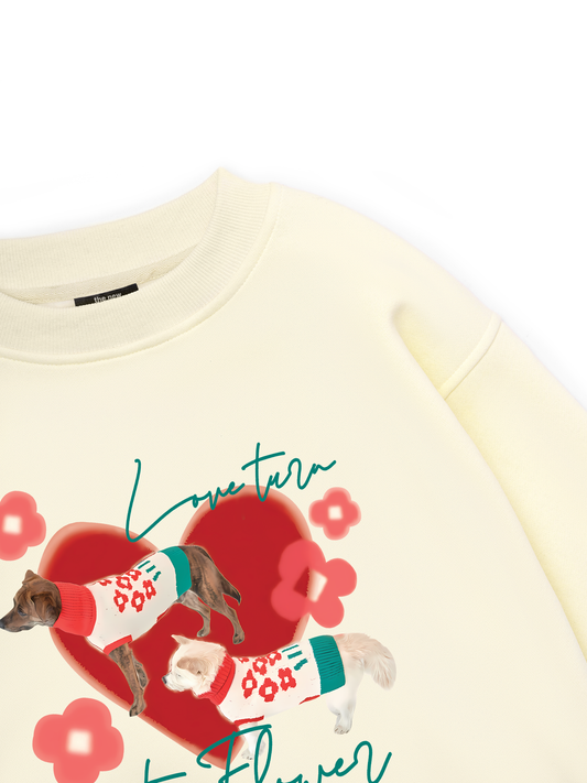 Animal Mood Love Turr Into Flower Sweater
