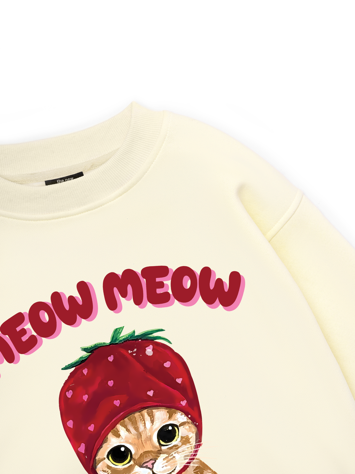 Meow Meow Strawberry Sweater