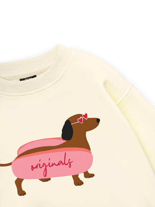 Pink Dachshund Sweater