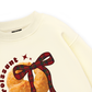 Sweet Pastry Red Plaid Bow Sweater