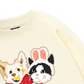Animal Mood Bestie Puppy And Meow Sweater