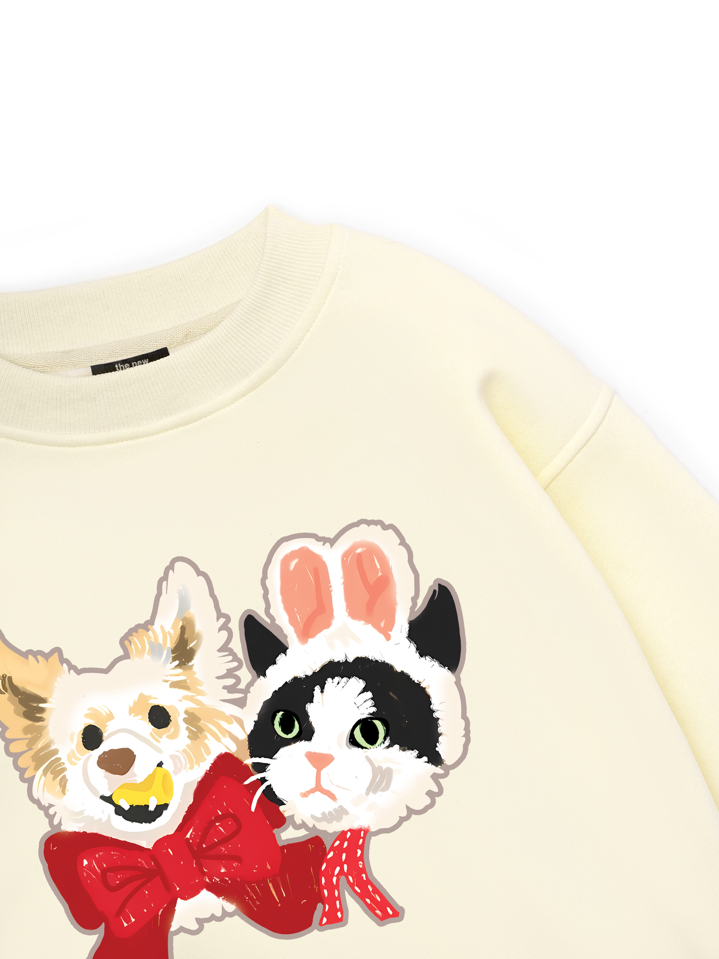 Animal Mood Bestie Puppy And Meow Sweater