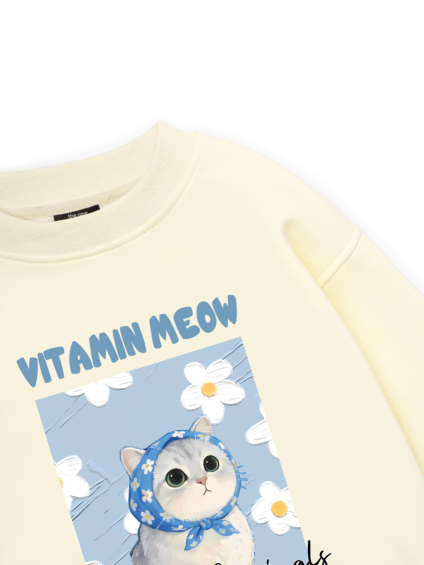 Flower With Meow Sweater