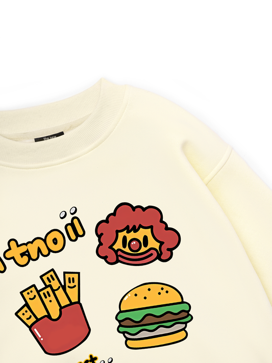 Sweet Pastry Burger Fry Sweater