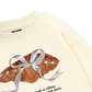 Sweet Pastry Silver Bow  Sweater