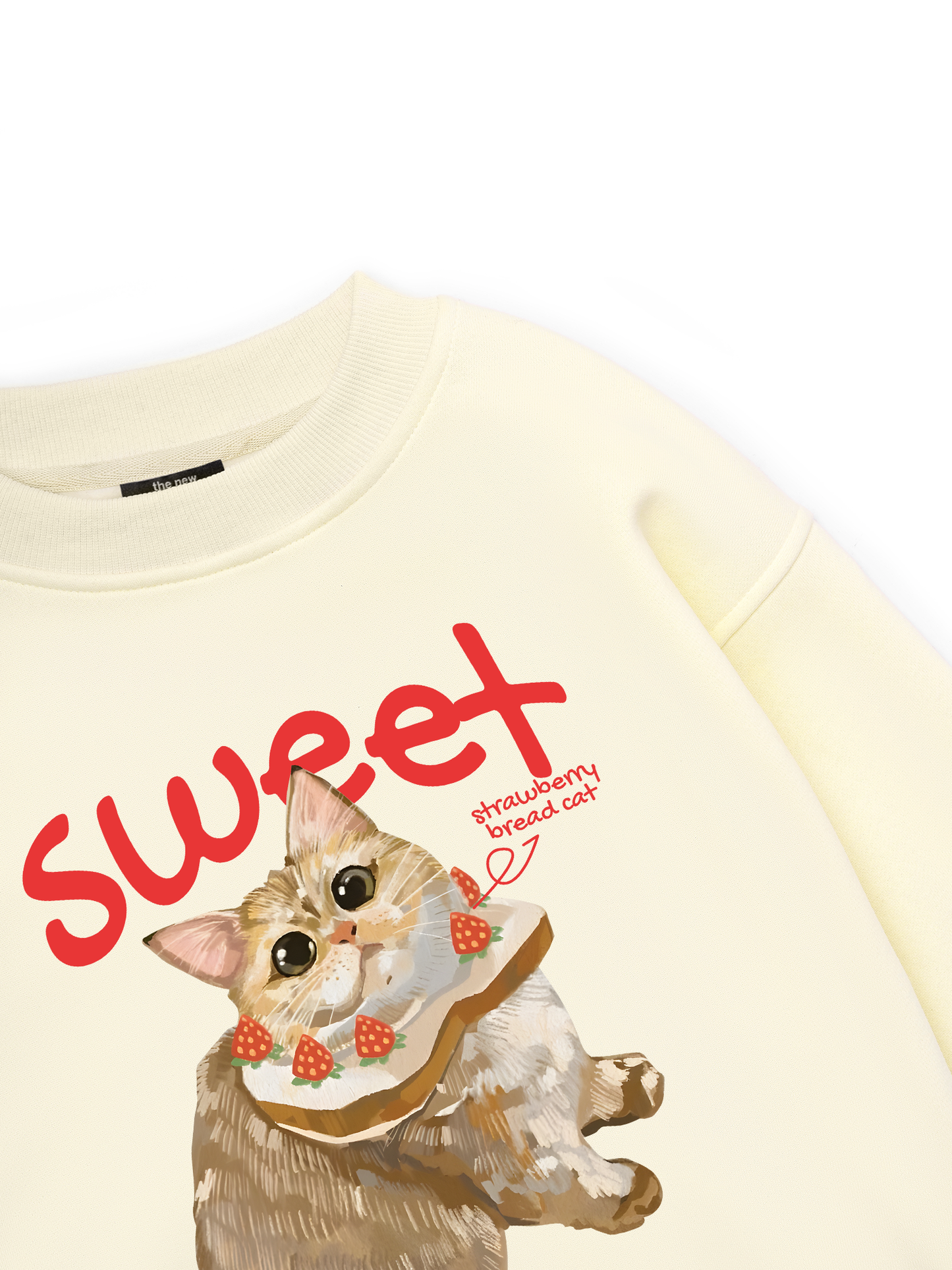 Strawberry Bread Cat Sweater