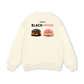 Sweet Pastry Black Pink Meow Meow Strawberry Sweater