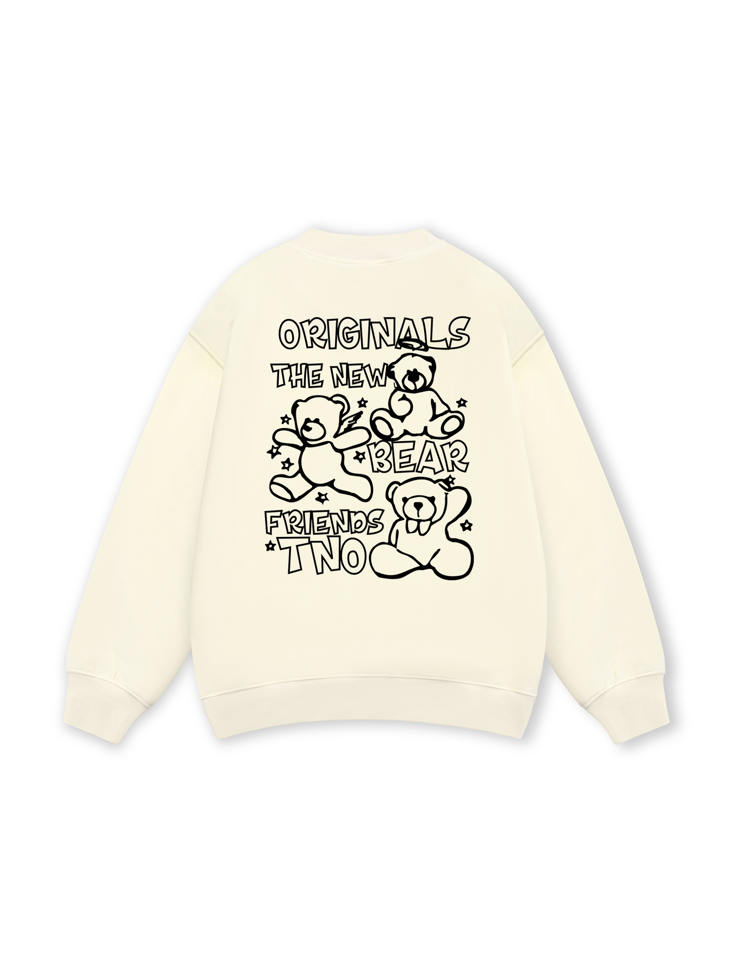Bear Friends Doodle Artwork Sweater