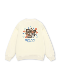 Happy Luv Cat Couple Sweater