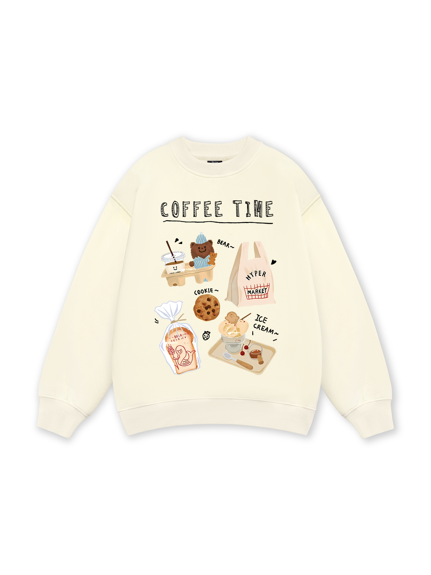 Sweet Pastry Coffee Time Sweater
