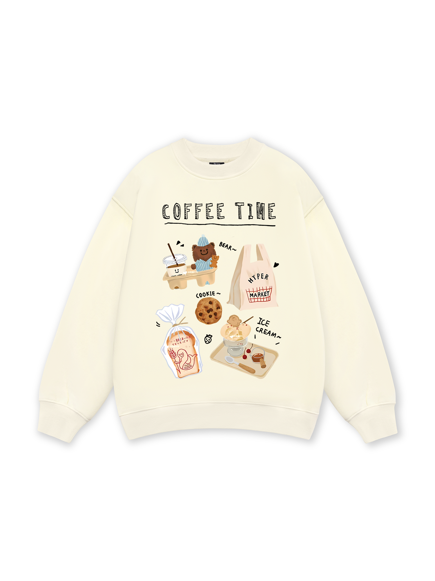Sweet Pastry Coffee Time Sweater
