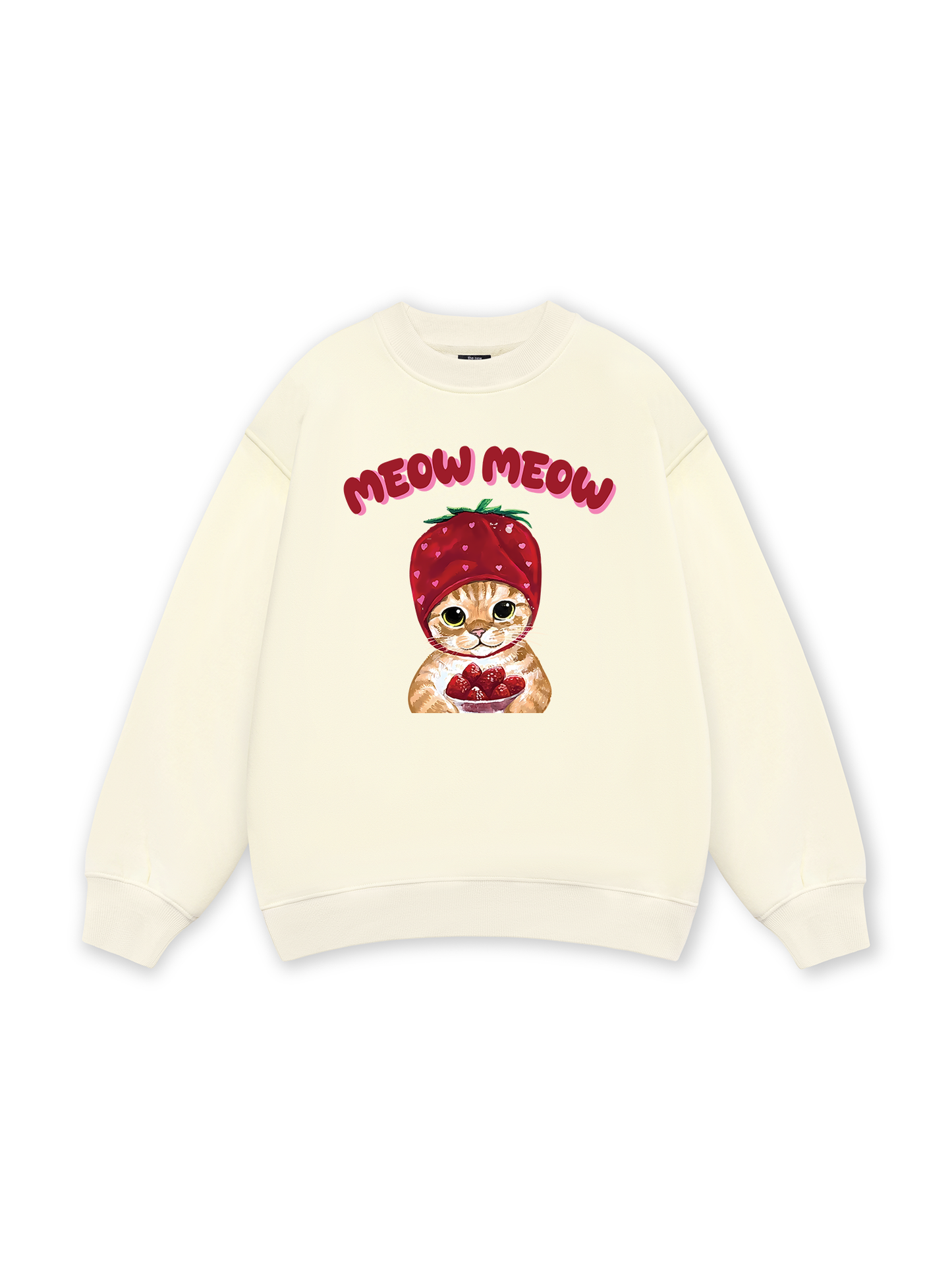 Meow Meow Strawberry Sweater