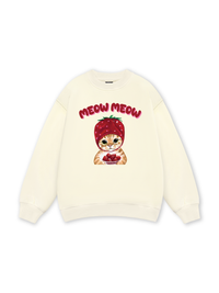 Meow Meow Strawberry Sweater