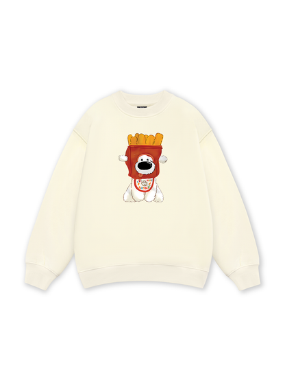 Sweet Pastry Cute Dog With Bread Sweater