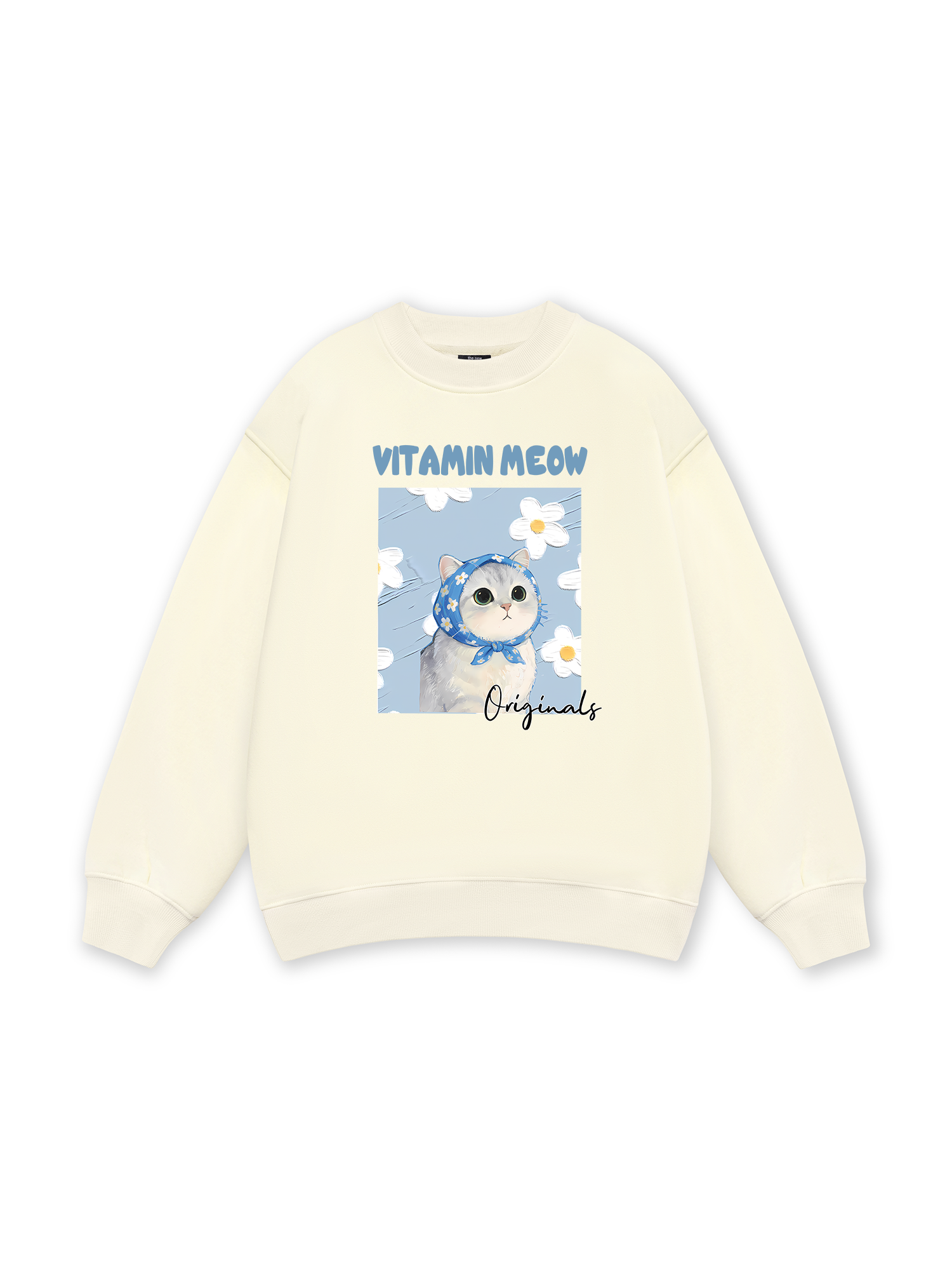 Flower With Meow Sweater