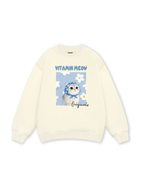 Flower With Meow Sweater