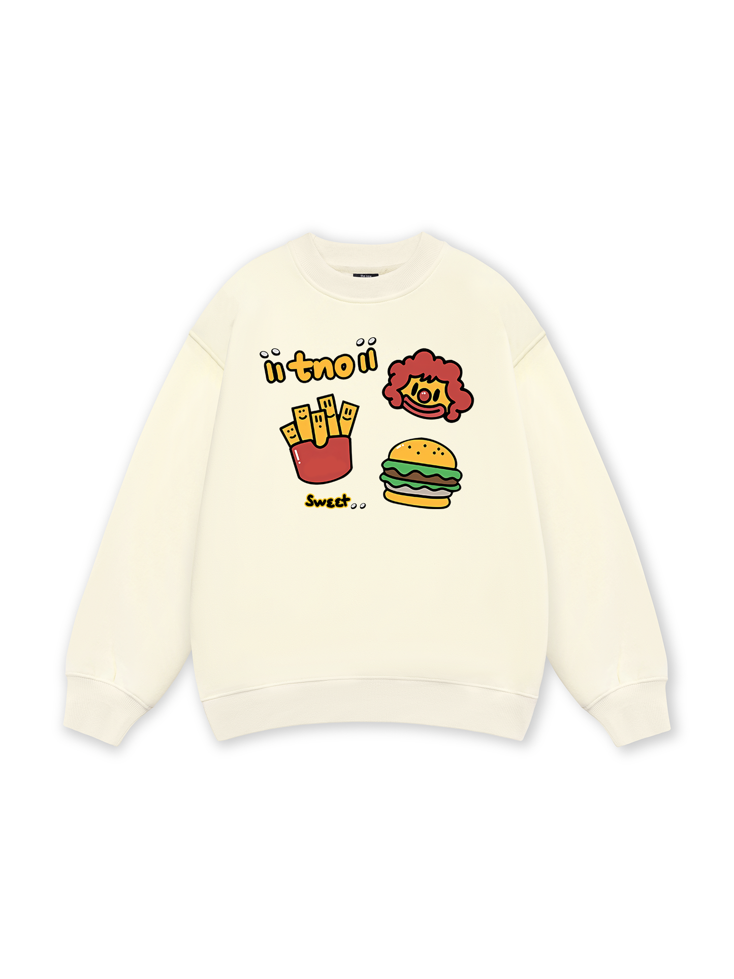 Sweet Pastry Burger Fry Sweater