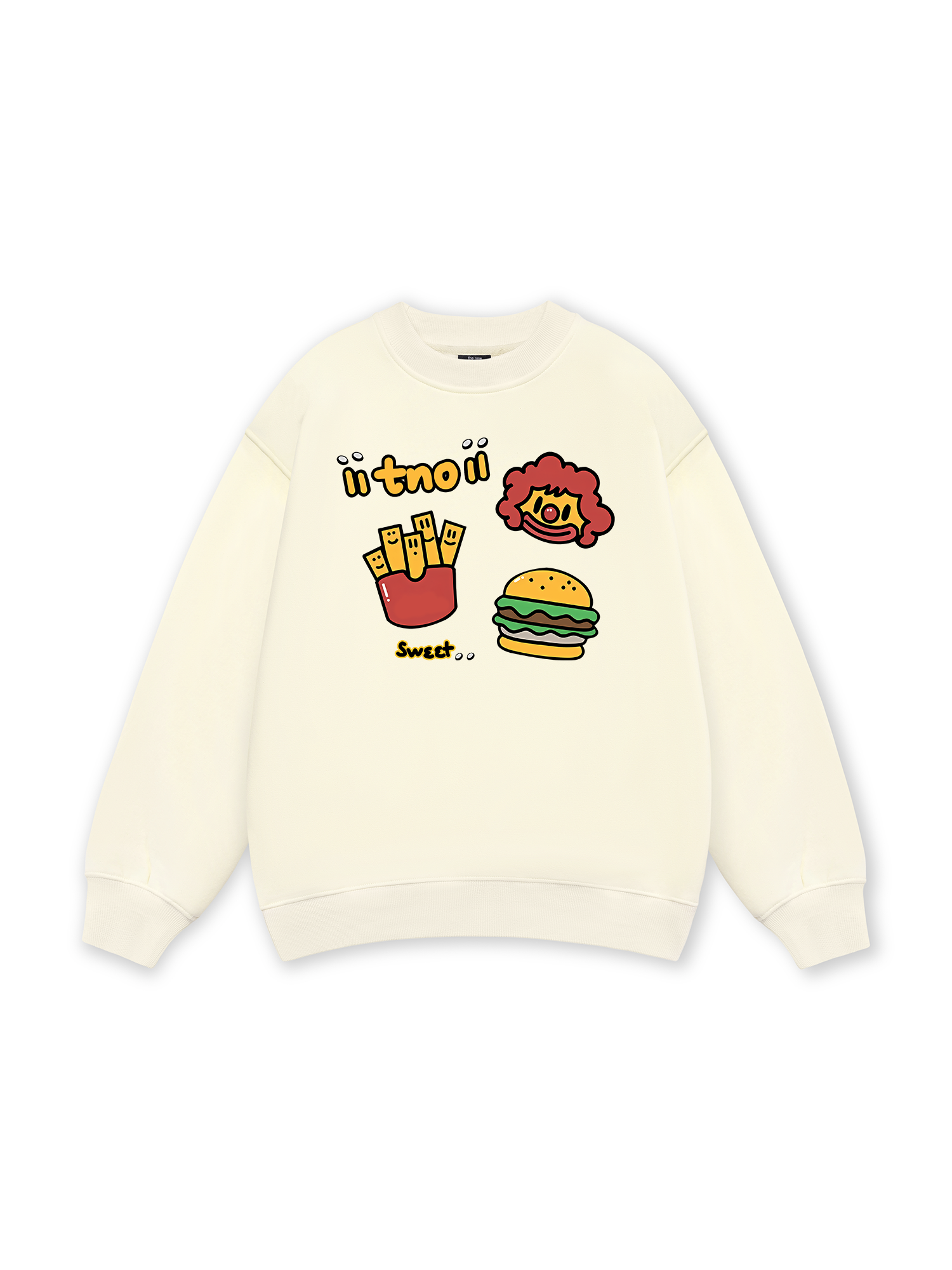 Sweet Pastry Burger Fry Sweater