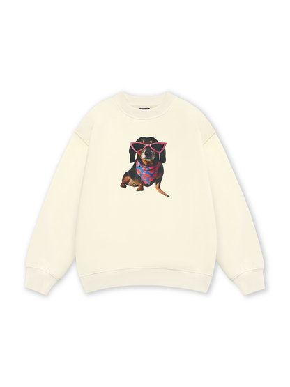 Animal Pink Glasses Sweater